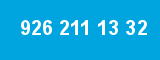 926 211 13 32 926 211 13 32